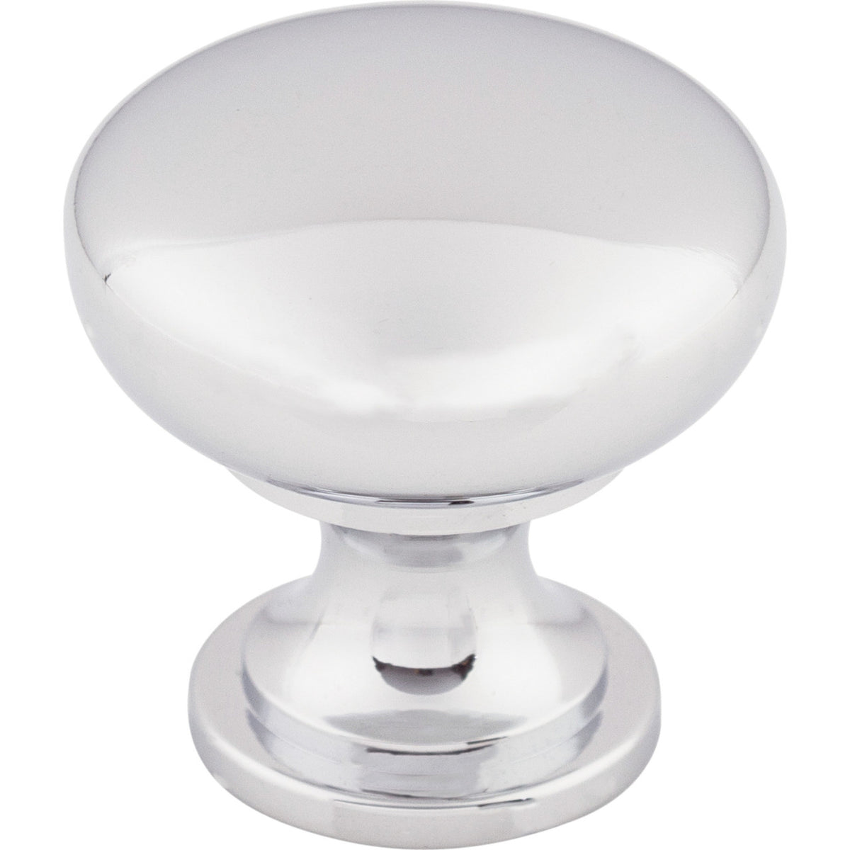 Top Knobs M411: 1-3/16" Nouveau Round Cabinet Knob - Polished Chrome