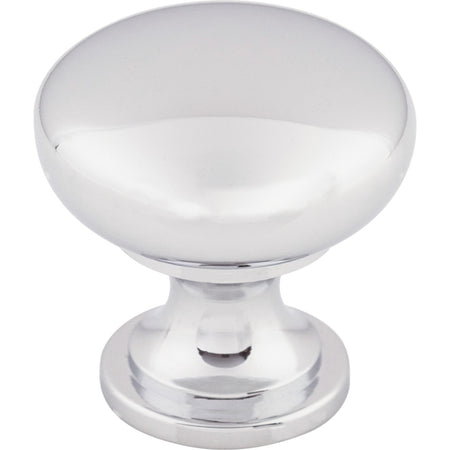 Top Knobs M411: 1-3/16" Nouveau Round Cabinet Knob - Polished Chrome