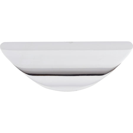 Top Knobs M413: 1-1/4" cc Nouveau Cup Cabinet Pull - Polished Chrome