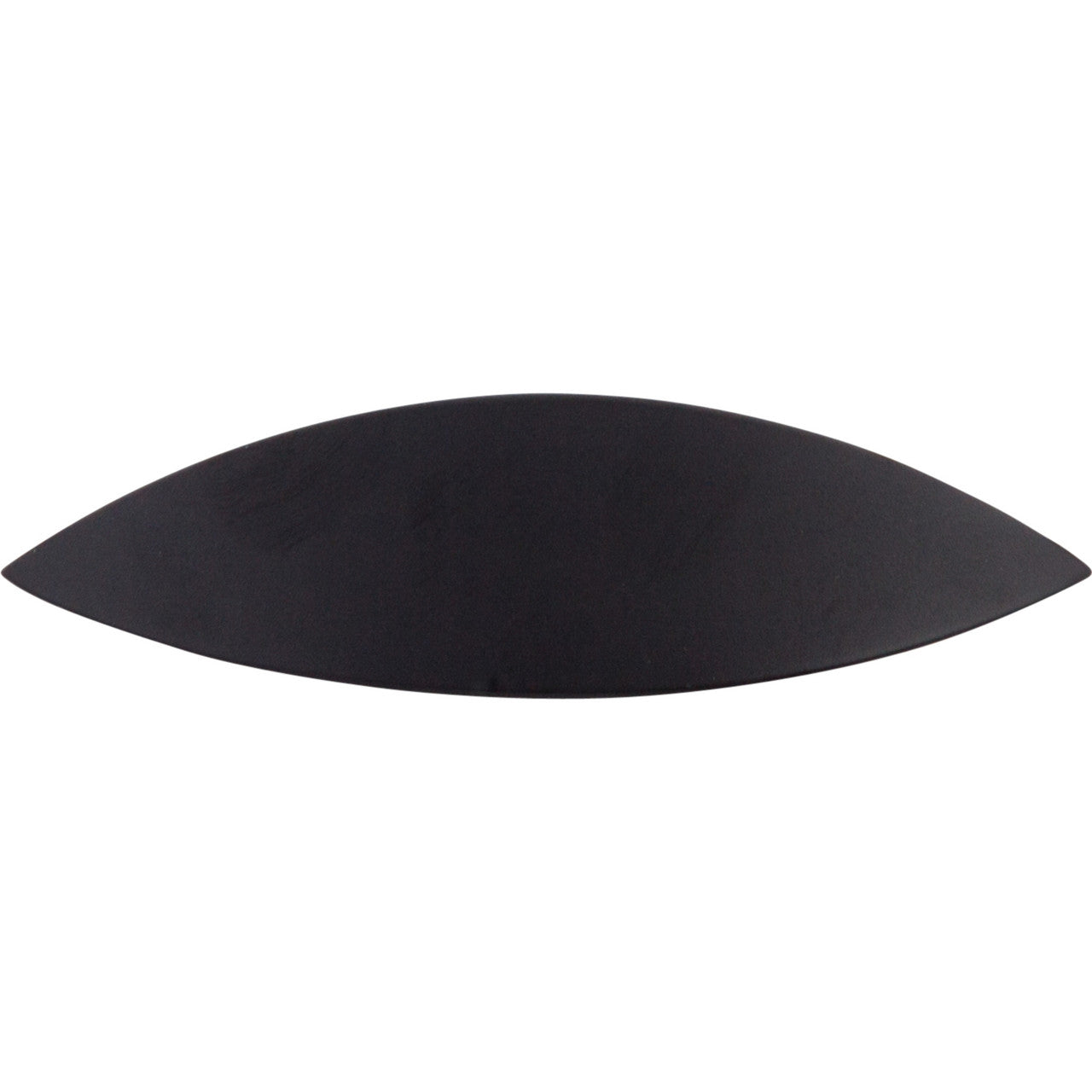 Top Knobs M416: 2-1/2" cc Eyebrow Cup Cabinet Pull - Flat Black