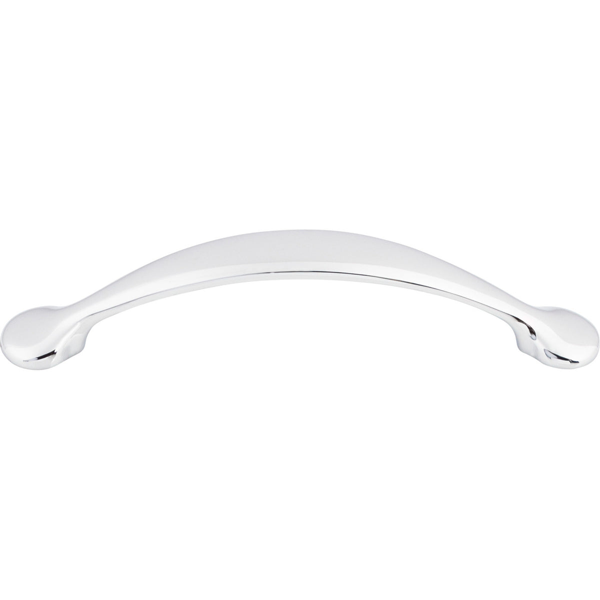 Top Knobs M420: 5-1/16" cc Honeyman Arch Cabinet Pull - Polished Chrome