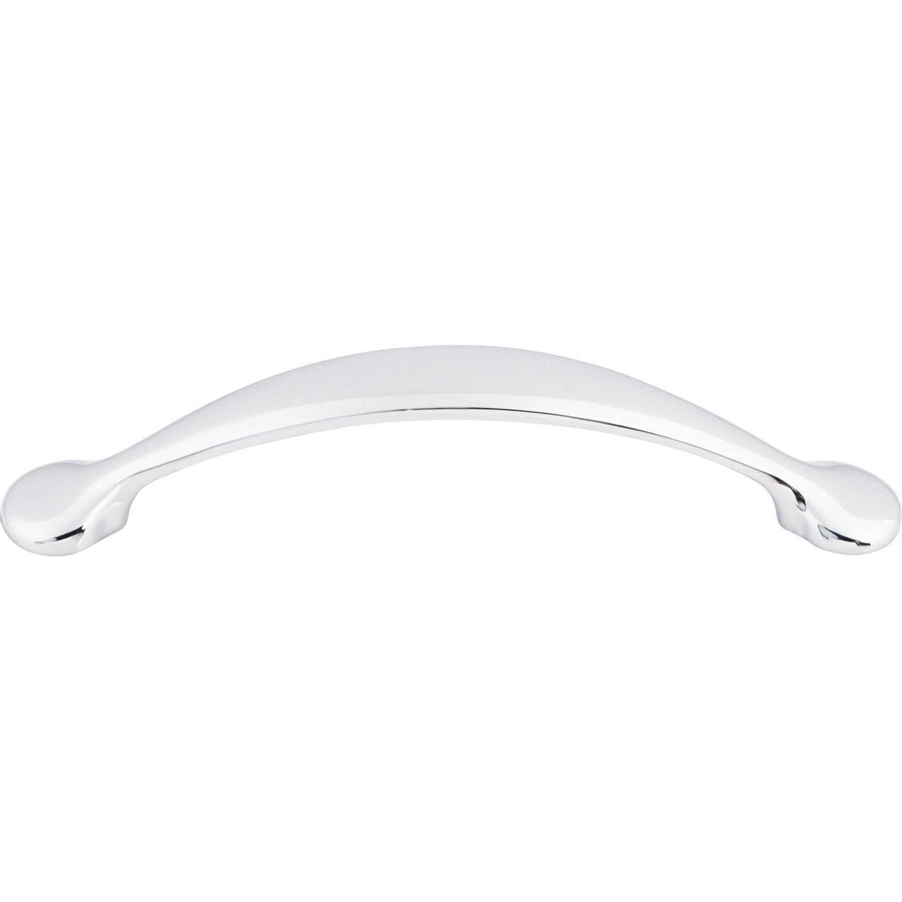 Top Knobs M420: 5-1/16" cc Honeyman Arch Cabinet Pull - Polished Chrome