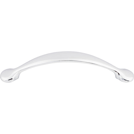Top Knobs M420: 5-1/16" cc Honeyman Arch Cabinet Pull - Polished Chrome