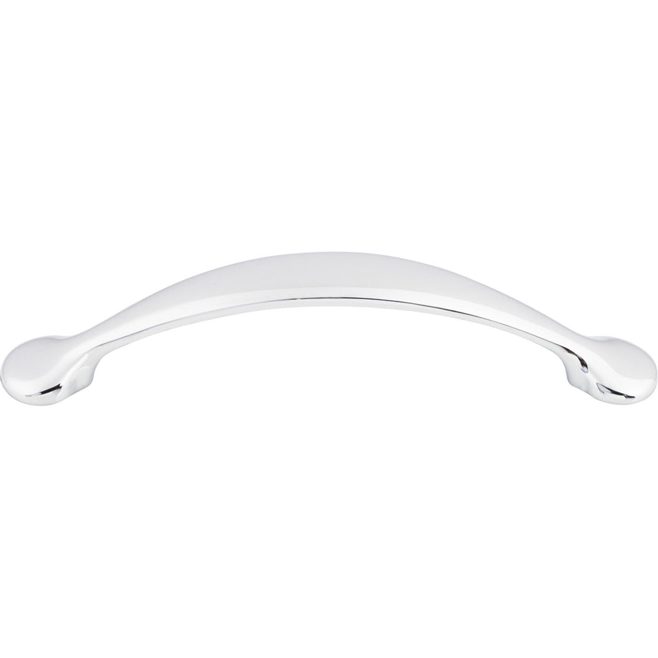Top Knobs M420: 5-1/16" cc Honeyman Arch Cabinet Pull - Polished Chrome