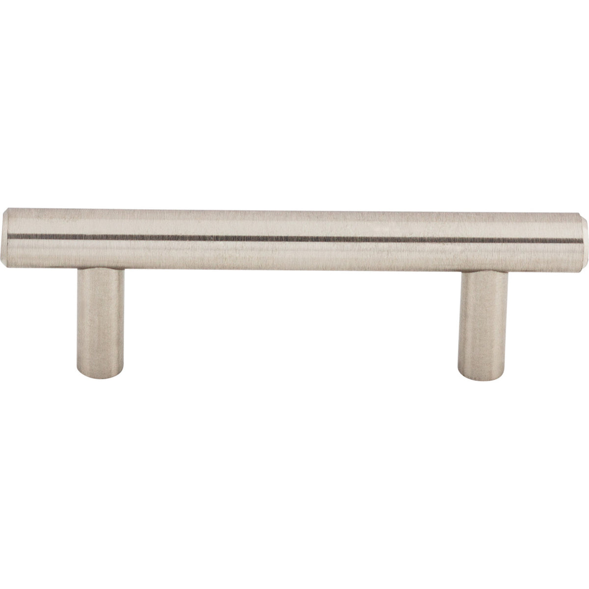Top Knobs M429A: 3" cc Hopewell Round Bar Cabinet Pull - Brushed Satin Nickel