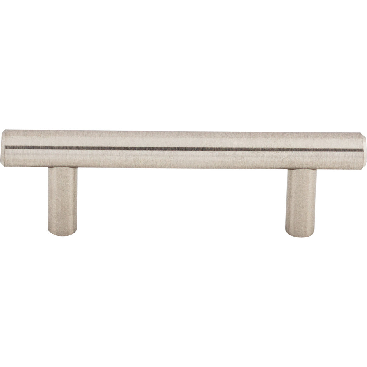 Top Knobs M429A: 3" cc Hopewell Round Bar Cabinet Pull - Brushed Satin Nickel