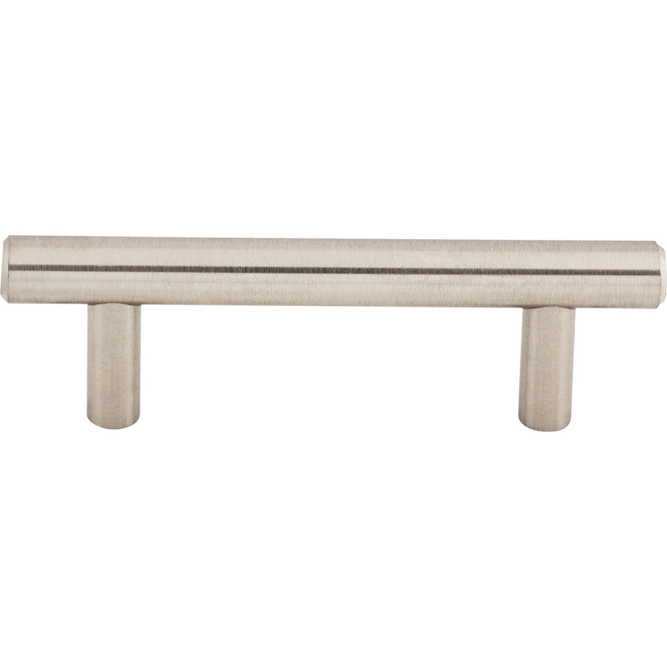 Top Knobs M429A: 3" cc Hopewell Round Bar Cabinet Pull - Brushed Satin Nickel