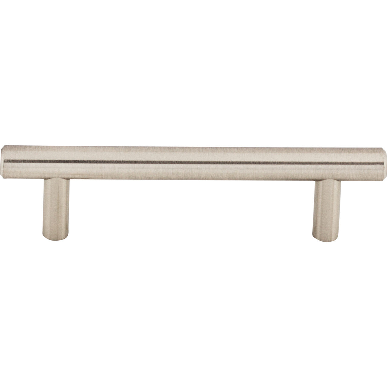 Top Knobs M429: 3-3/4" cc Hopewell Round Bar Cabinet Pull - Brushed Satin Nickel