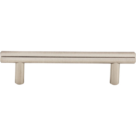 Top Knobs M429: 3-3/4" cc Hopewell Round Bar Cabinet Pull - Brushed Satin Nickel