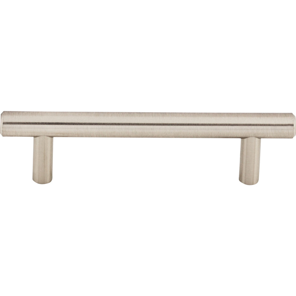 Top Knobs M429: 3-3/4" cc Hopewell Round Bar Cabinet Pull - Brushed Satin Nickel