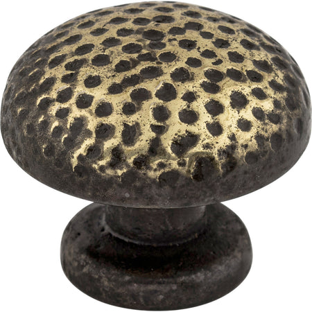 Top Knobs M42: 1-1/4" Warwick Round Cabinet Knob - Dark Antique Brass