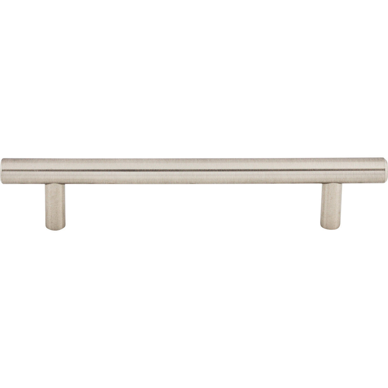 Top Knobs M430: 5-1/16" cc Hopewell Round Bar Cabinet Pull - Brushed Satin Nickel