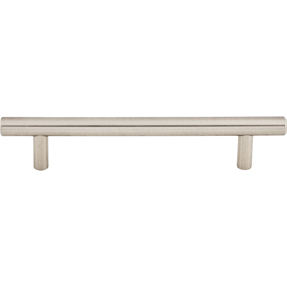 Top Knobs M430: 5-1/16" cc Hopewell Round Bar Cabinet Pull - Brushed Satin Nickel