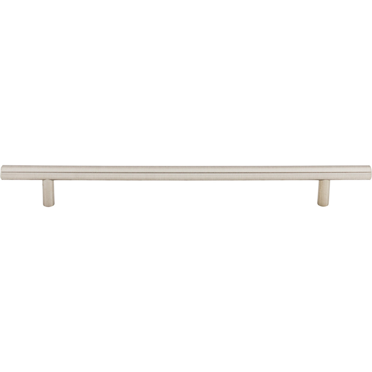 Top Knobs M432: 8-13/16" cc Hopewell Round Bar Cabinet Pull - Brushed Satin Nickel