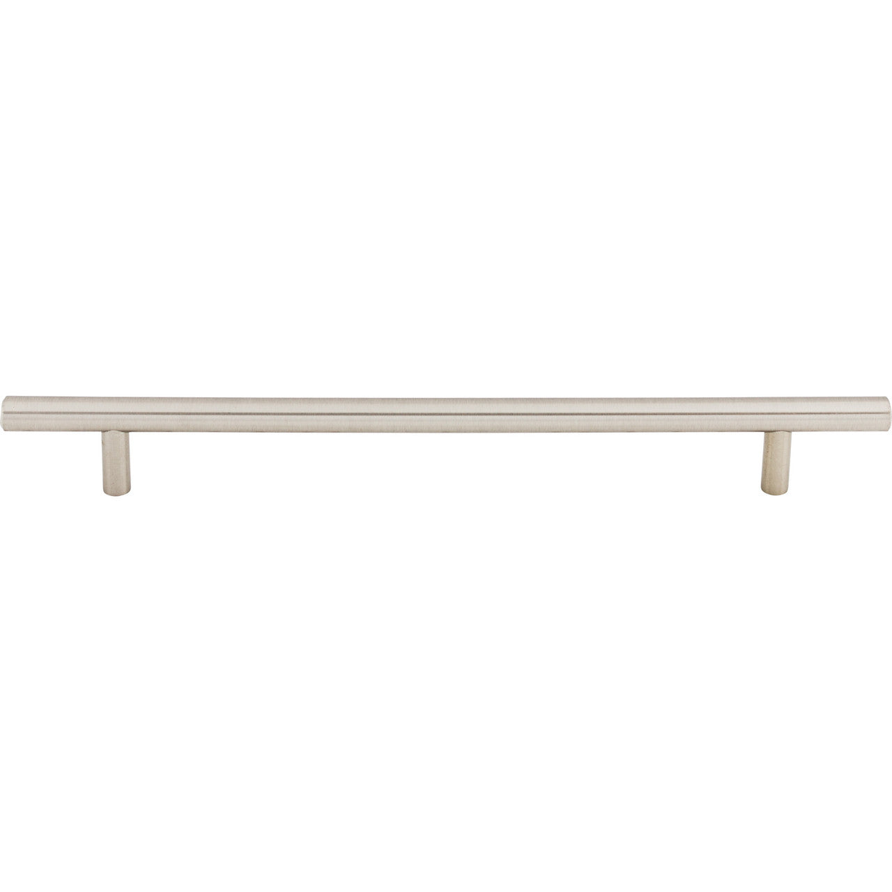 Top Knobs M432: 8-13/16" cc Hopewell Round Bar Cabinet Pull - Brushed Satin Nickel