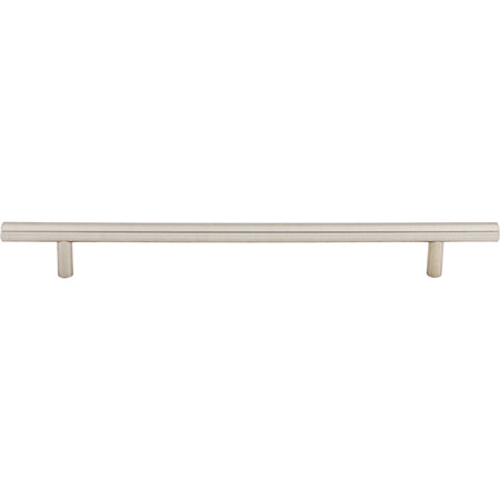 Top Knobs M432: 8-13/16" cc Hopewell Round Bar Cabinet Pull - Brushed Satin Nickel