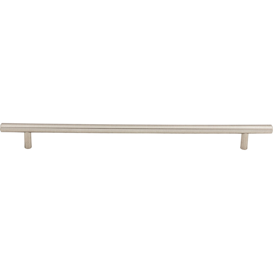Top Knobs M433A: 15" cc Hopewell Round Bar Cabinet Pull - Brushed Satin Nickel