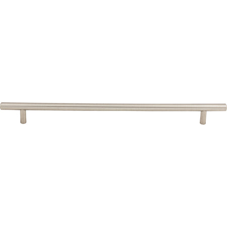 Top Knobs M433: 11-11/32" cc Hopewell Round Bar Cabinet Pull - Brushed Satin Nickel