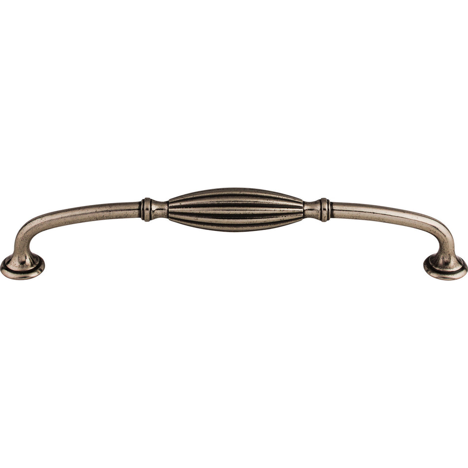 Top Knobs M465: 8-13/16" cc Tuscany D-Handle Cabinet Pull - Pewter Antique