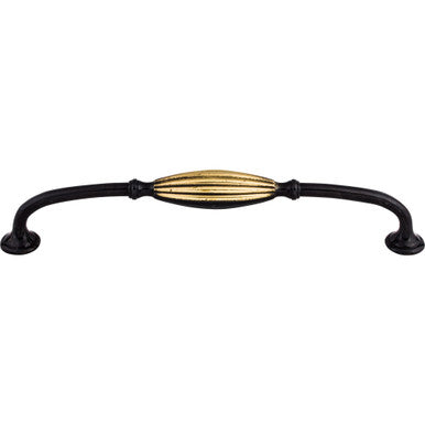 Top Knobs M467: 8-13/16" cc Tuscany D-Handle Cabinet Pull - Dark Antique Brass