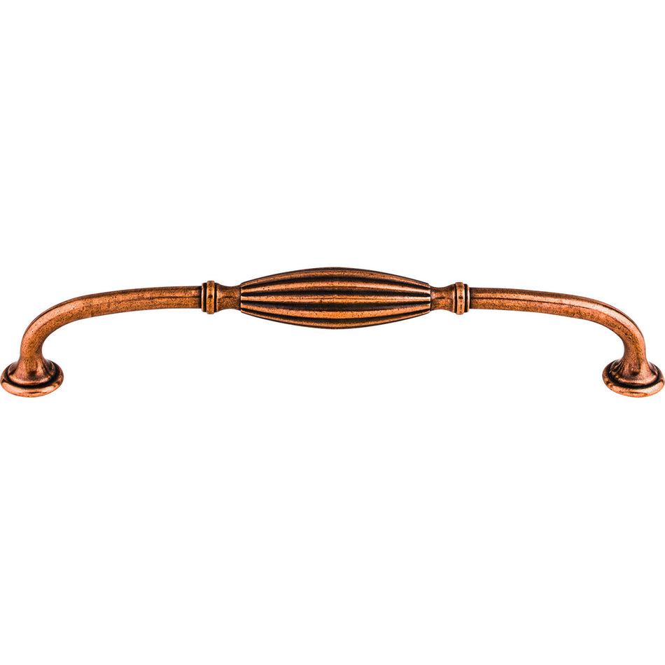 Top Knobs M469: 8-13/16" cc Tuscany D-Handle Cabinet Pull - Old English Copper