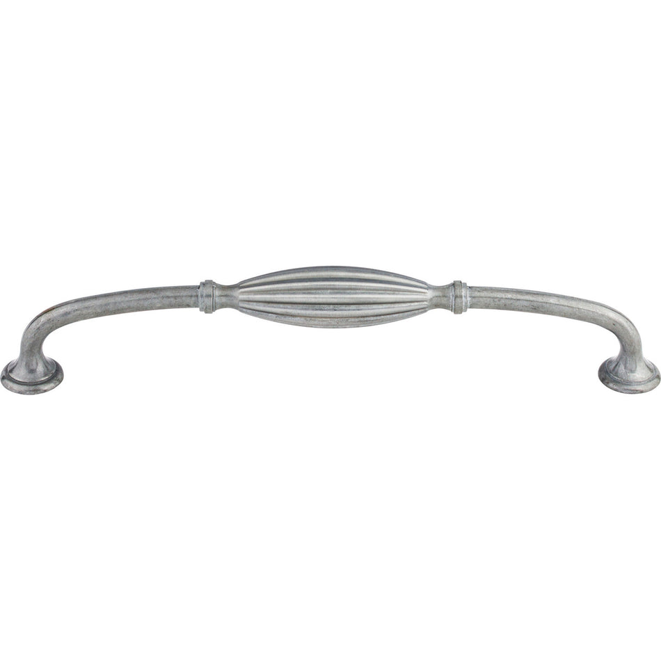 Top Knobs M470: 8-13/16" cc Tuscany D-Handle Cabinet Pull - Pewter Light