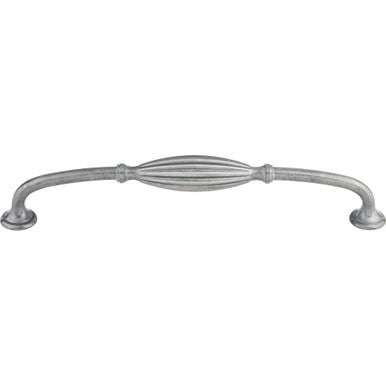 Top Knobs M470: 8-13/16" cc Tuscany D-Handle Cabinet Pull - Pewter Light