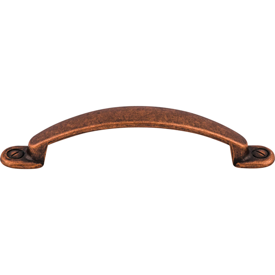 Top Knobs M477: 3-3/4" cc Arendal Arch Cabinet Pull - Antique Copper