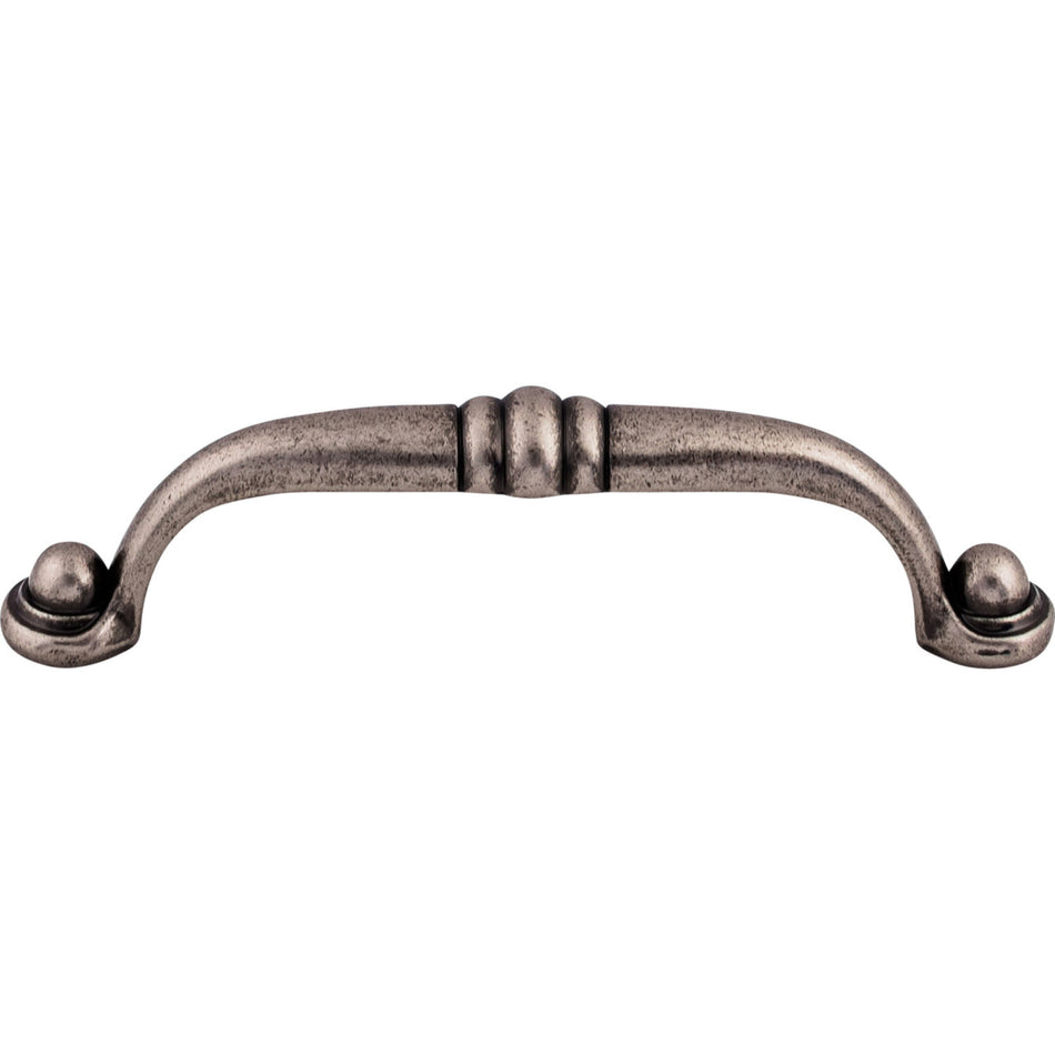 Top Knobs M483: 3-3/4" cc Voss D-Handle Cabinet Pull - Pewter Antique