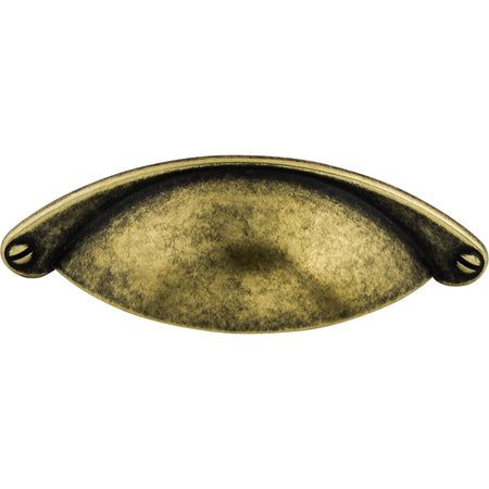 Top Knobs M495: 2-1/2" cc Arendal Cup Cabinet Pull - German Bronze