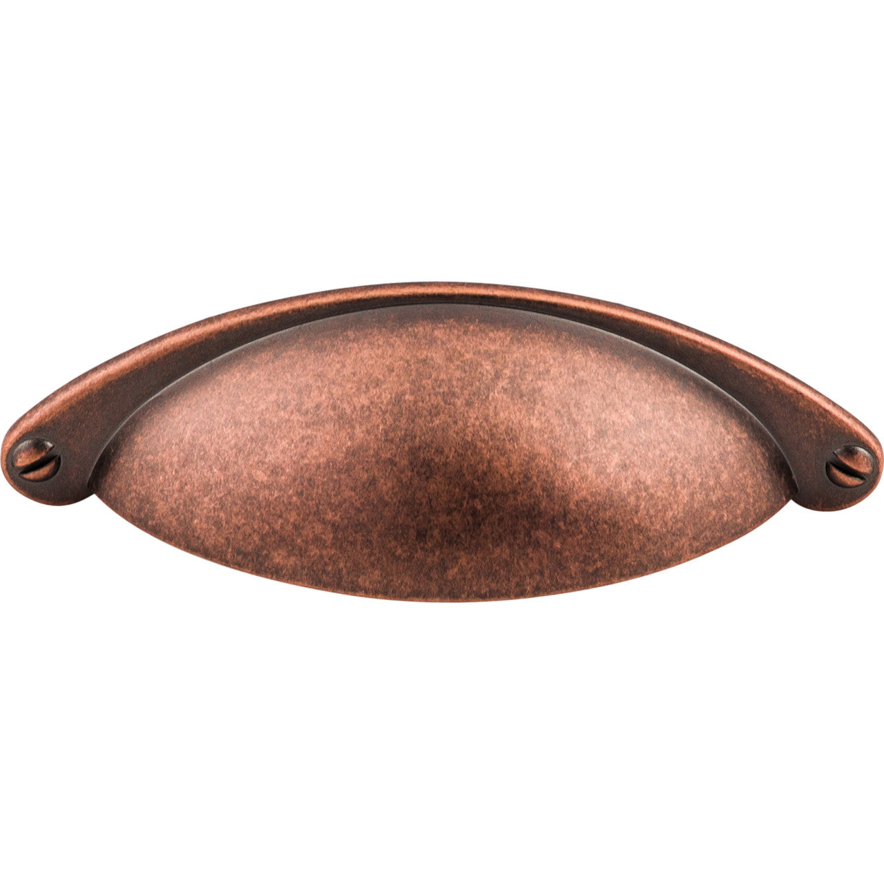 Top Knobs M497: 2-1/2" cc Arendal Cup Cabinet Pull - Antique Copper