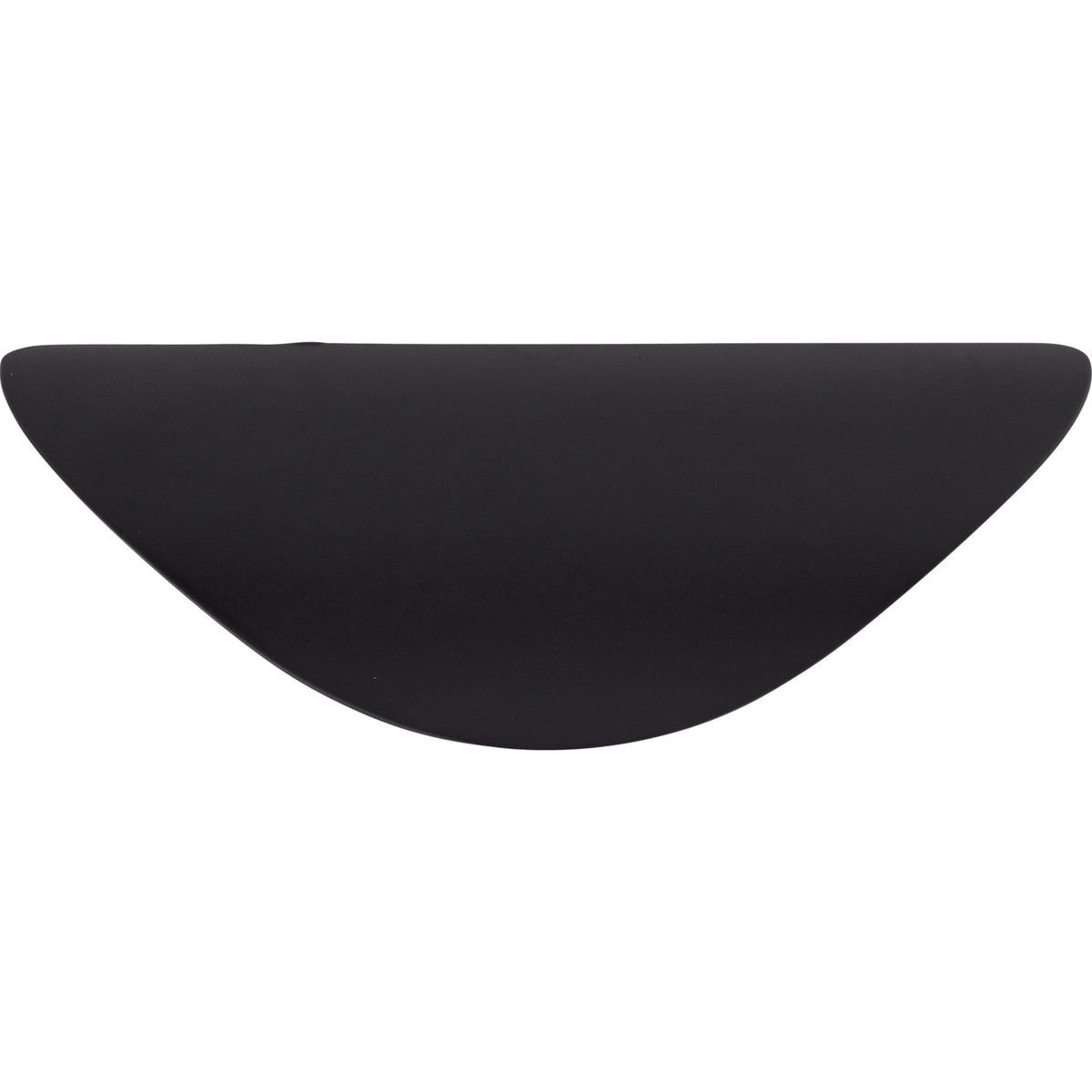Top Knobs M498: 1-1/4" cc Nouveau Cup Cabinet Pull - Flat Black