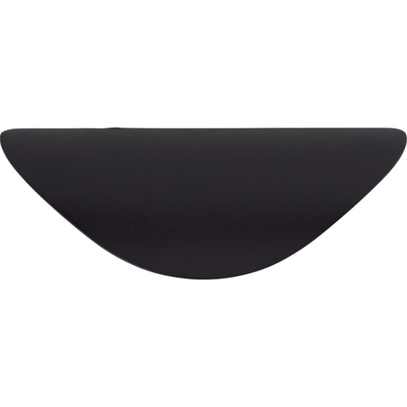 Top Knobs M498: 1-1/4" cc Nouveau Cup Cabinet Pull - Flat Black