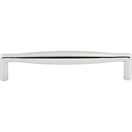 Top Knobs M504: 5-1/16" cc Flute Round Bar Cabinet Pull - Polished Chrome