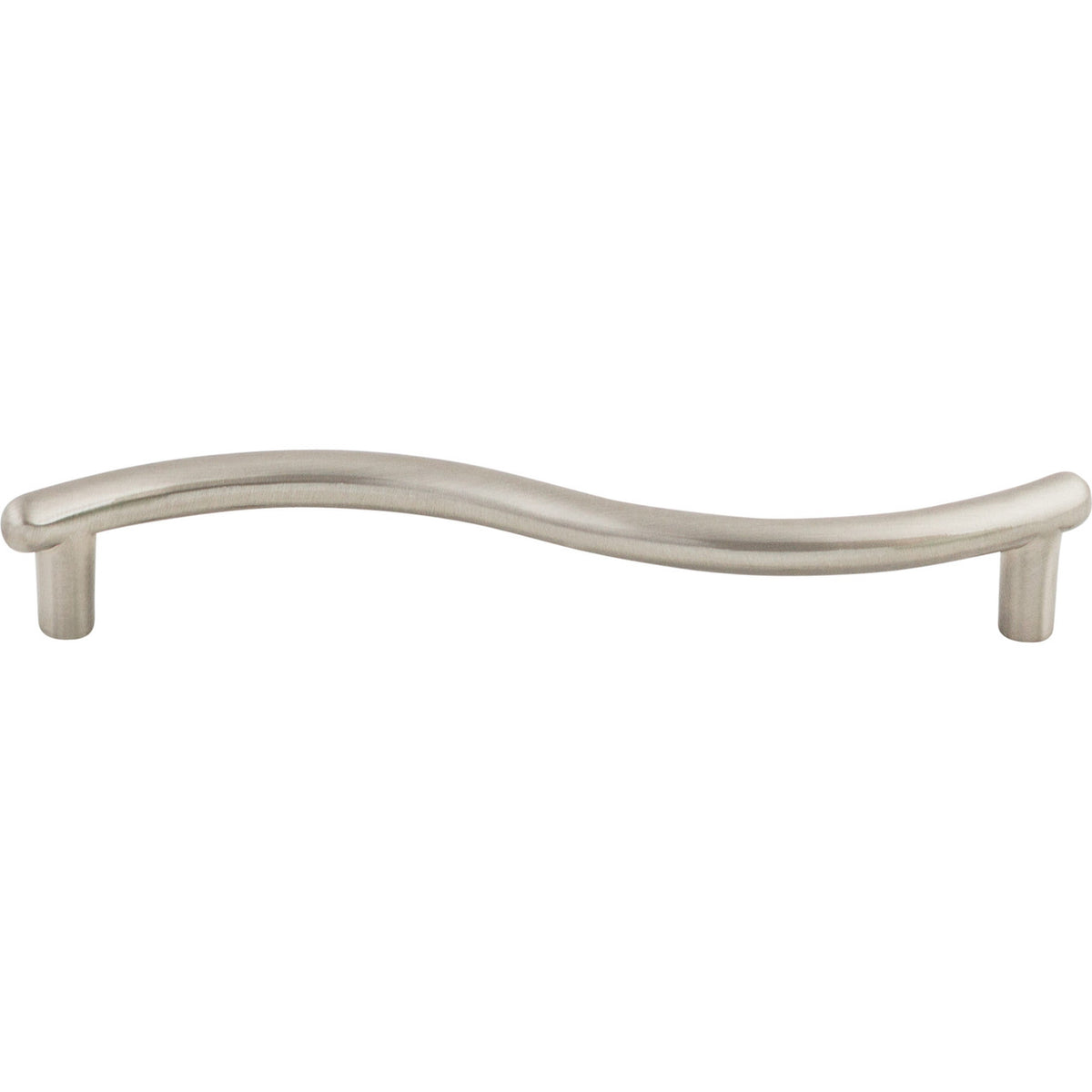 Top Knobs M506: 5-1/16" cc Spiral Wave Cabinet Pull - Brushed Satin Nickel