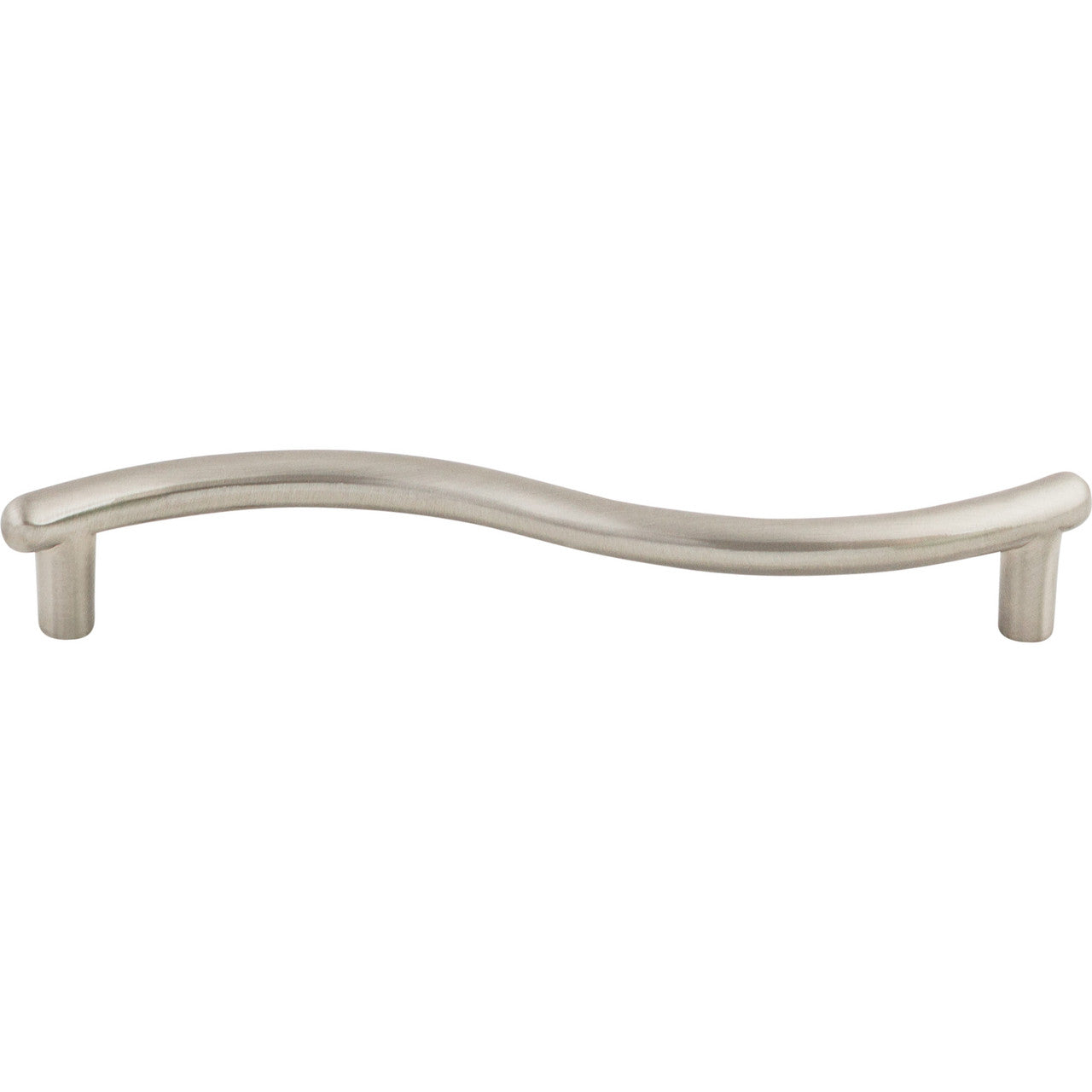 Top Knobs M506: 5-1/16" cc Spiral Wave Cabinet Pull - Brushed Satin Nickel