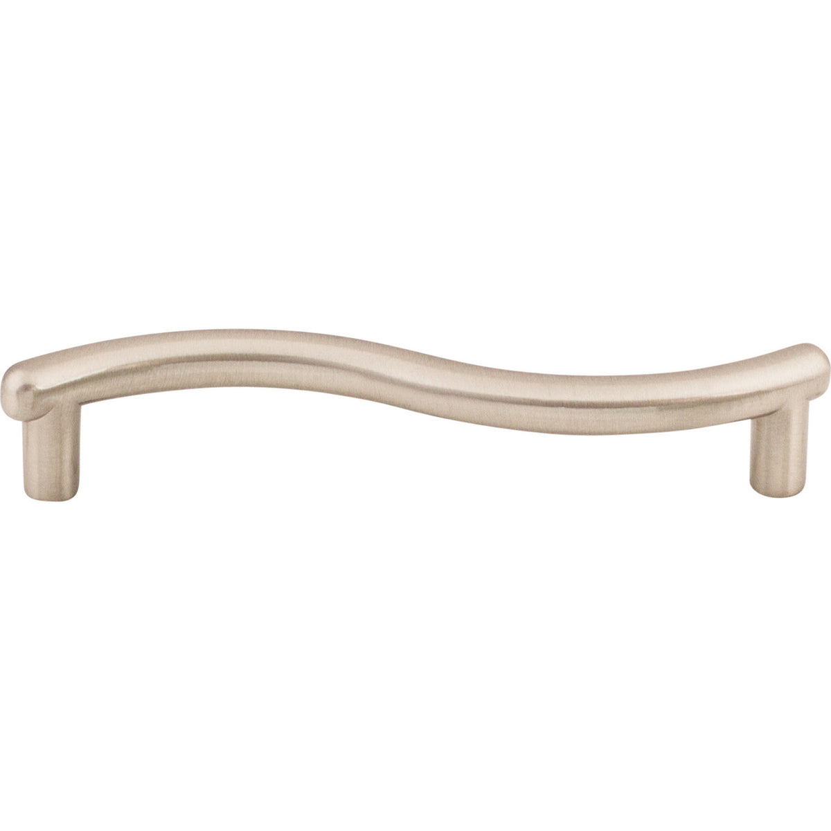 Top Knobs M509: 3-3/4" cc Spiral Wave Cabinet Pull - Brushed Satin Nickel