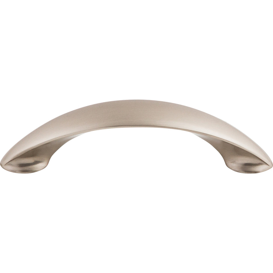 Top Knobs M515: 3-3/4" cc New Haven Bow Cabinet Pull - Brushed Satin Nickel