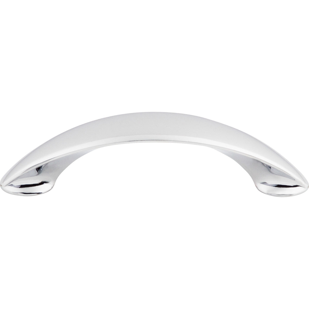 Top Knobs M516: 3-3/4" cc New Haven Bow Cabinet Pull - Polished Chrome