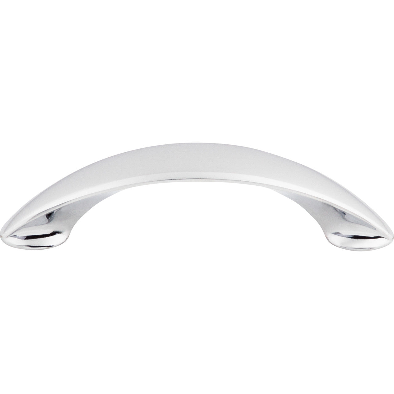 Top Knobs M516: 3-3/4" cc New Haven Bow Cabinet Pull - Polished Chrome