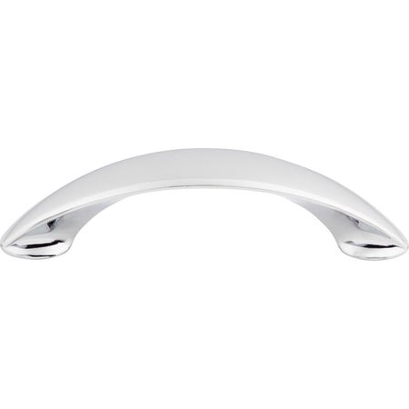 Top Knobs M516: 3-3/4" cc New Haven Bow Cabinet Pull - Polished Chrome