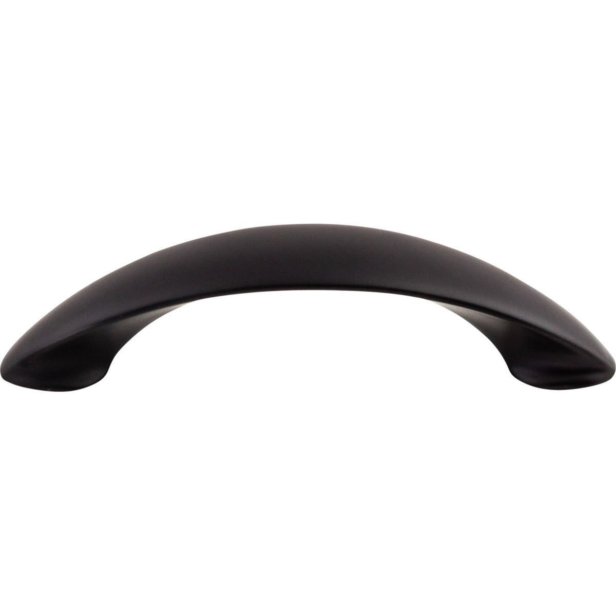 Top Knobs M517: 3-3/4" cc New Haven Bow Cabinet Pull - Flat Black