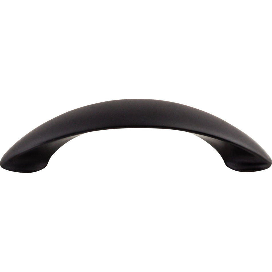 Top Knobs M517: 3-3/4" cc New Haven Bow Cabinet Pull - Flat Black