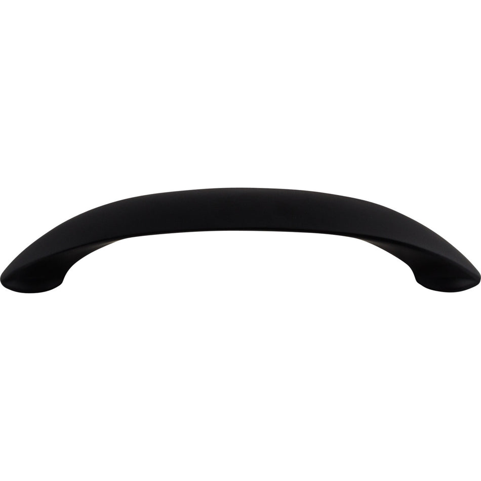 Top Knobs M520: 5-1/16" cc New Haven Bow Cabinet Pull - Flat Black