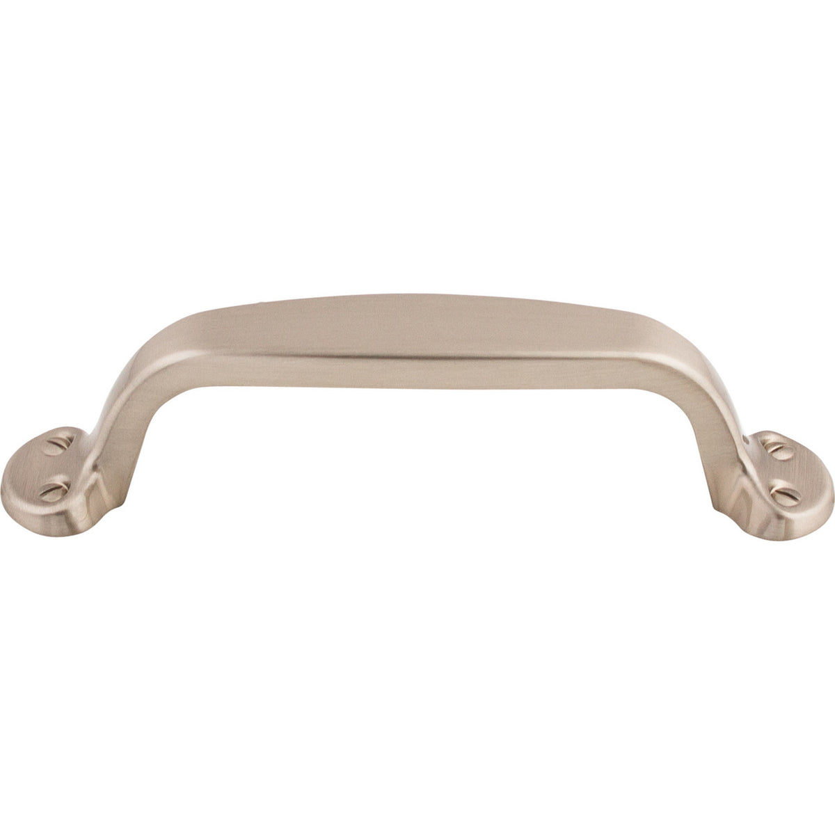 Top Knobs M530: 3-3/4" cc Asbury Trunk Cabinet Pull - Brushed Satin Nickel