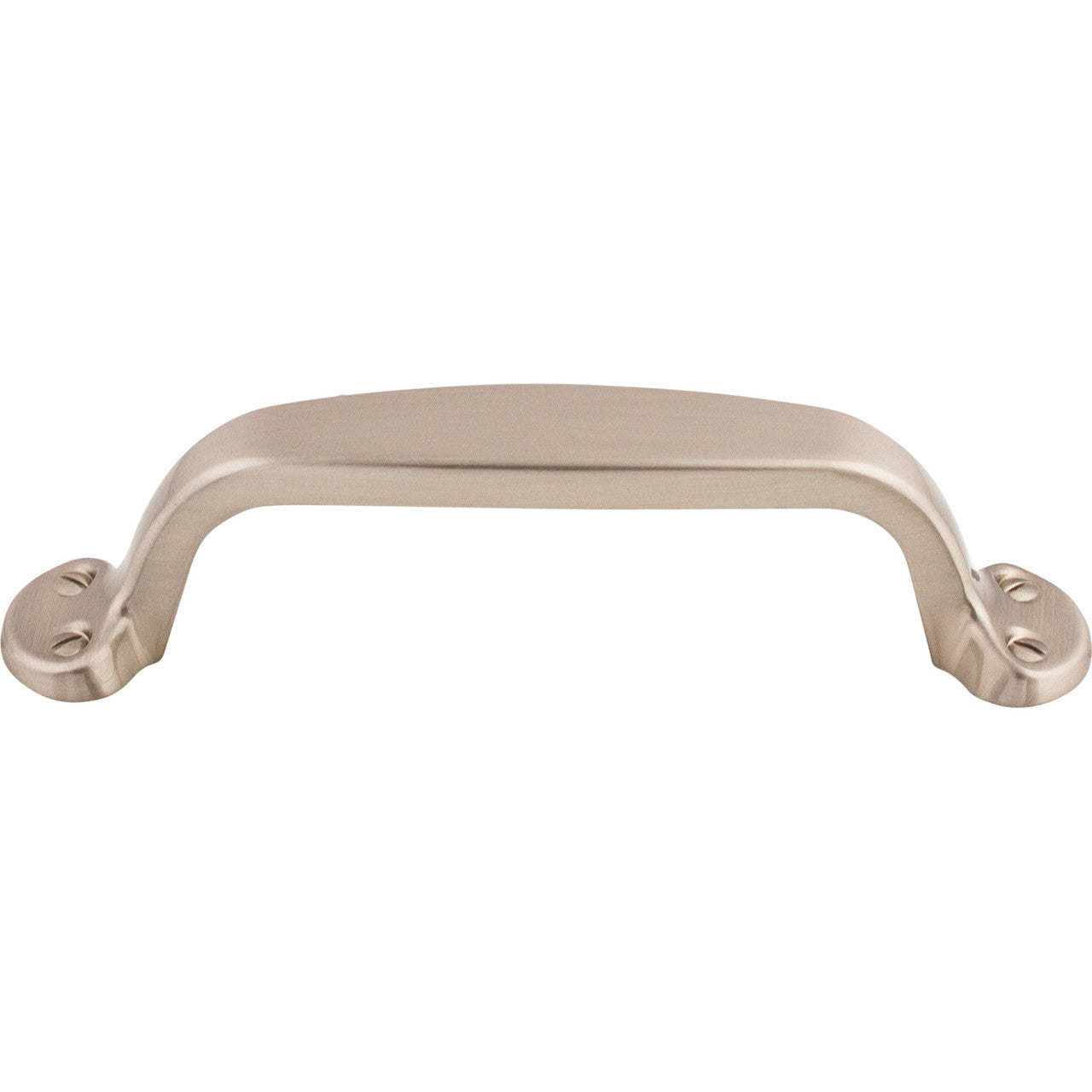Top Knobs M530: 3-3/4" cc Asbury Trunk Cabinet Pull - Brushed Satin Nickel