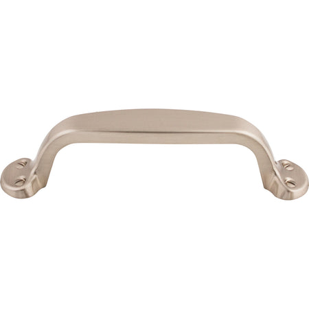Top Knobs M530: 3-3/4" cc Asbury Trunk Cabinet Pull - Brushed Satin Nickel