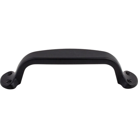Top Knobs M532: 3-3/4" cc Nouveau II Trunk Cabinet Pull - Flat Black