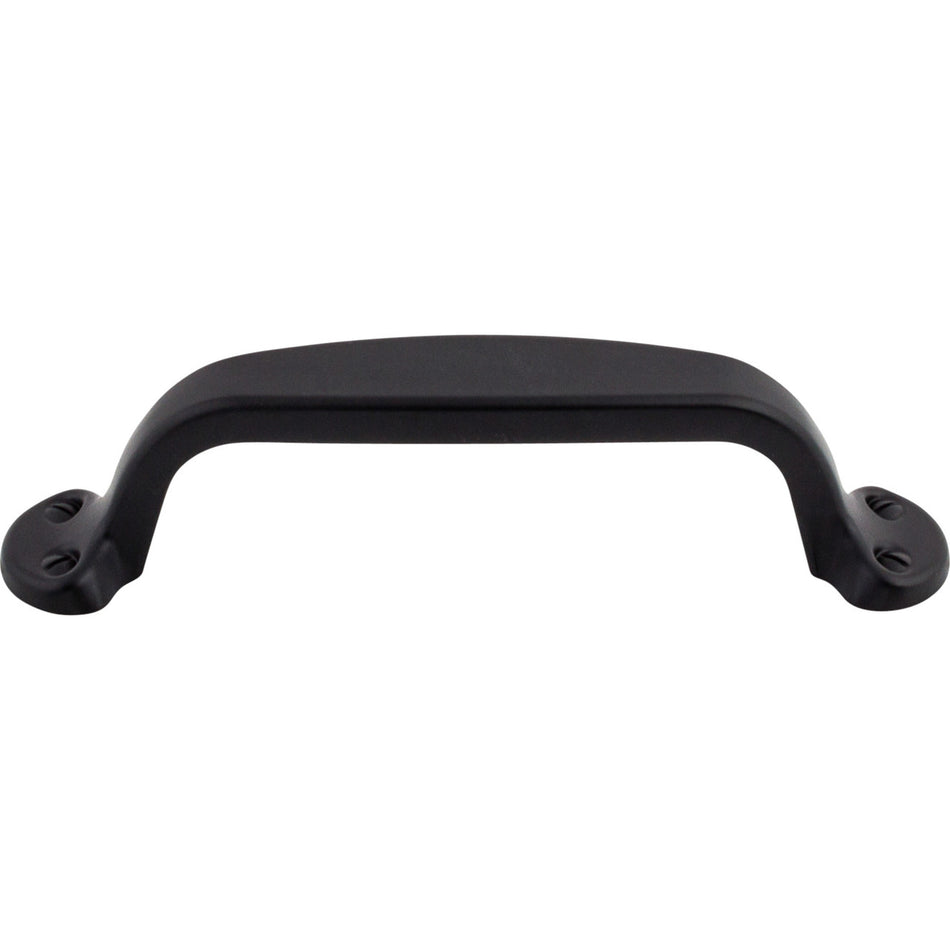 Top Knobs M532: 3-3/4" cc Nouveau II Trunk Cabinet Pull - Flat Black
