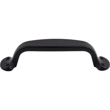 Top Knobs M532: 3-3/4" cc Nouveau II Trunk Cabinet Pull - Flat Black